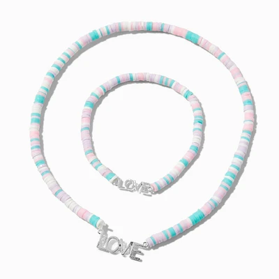 Claire's Club Love Pastel Fimo Clay Beaded Jewelry Set - 2 Pack