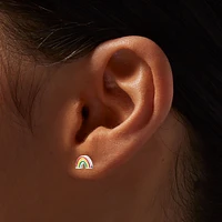 Mini Rainbow Stud Earrings