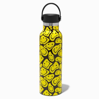 Wavy Happy Face Aluminum Water Bottle