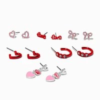 Valentine's Day Mixed Earrings Set - 6 Pack