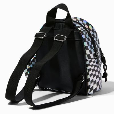 Holographic Checkerboard Small Backpack