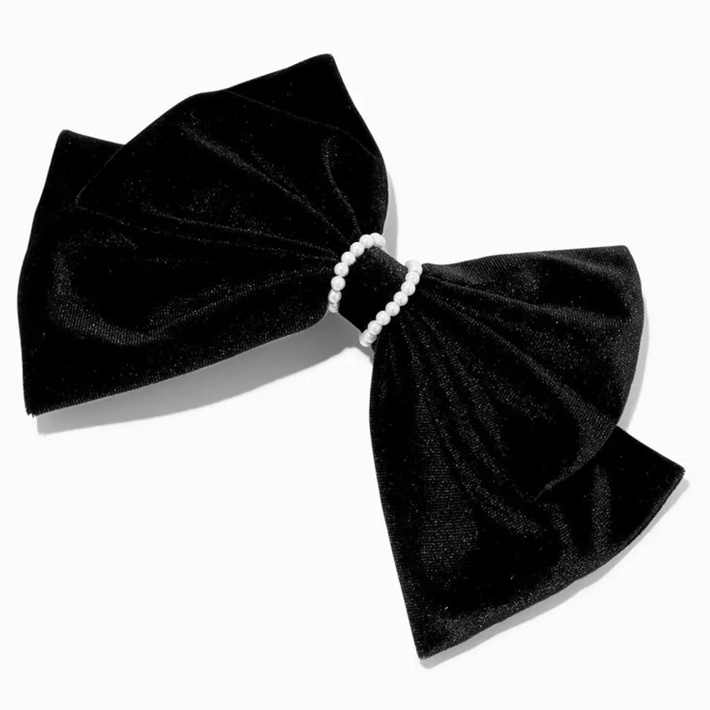 Black Oversized Velvet Hair Bow