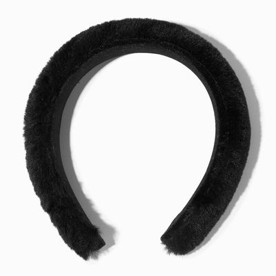 Black Furry Headband