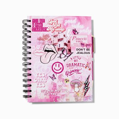 Princess Vibes Pink Spiral Notebook