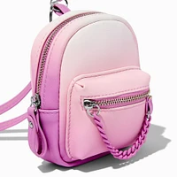 Ombre Purple Mini Backpack Crossbody Bag