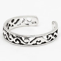 Sterling Silver Filigree Band Toe Ring