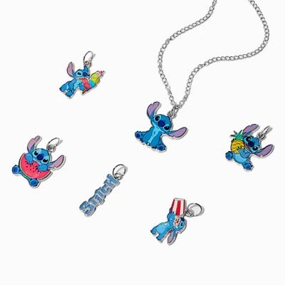 Disney Stitch Claire's Exclusive Foodie Multi Charm Necklace - 6 Pack