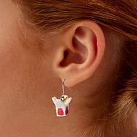 Chinese Take-Out Box 0.5" Drop Earrings