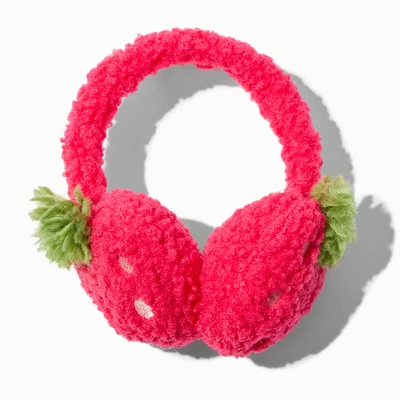 Red Strawberry Ear Muffs