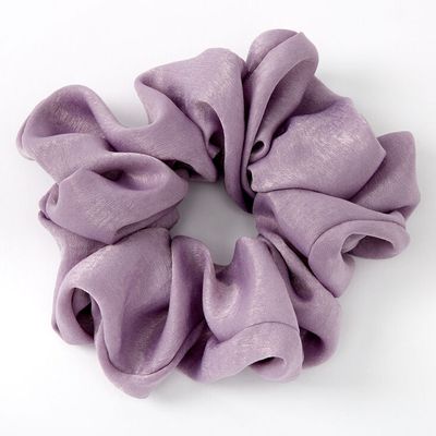 Giant Satin Hair Scrunchie - Mauve