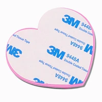 Pink Heart Silicone Suction Phone Case Adhesive Mount