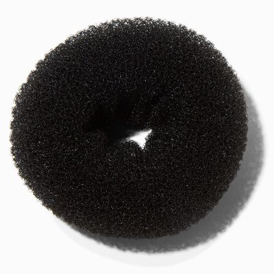 Large Black Hair Donut