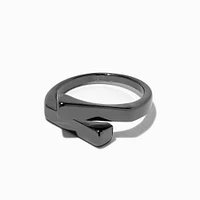 Hematite Geometric Wrap Ring