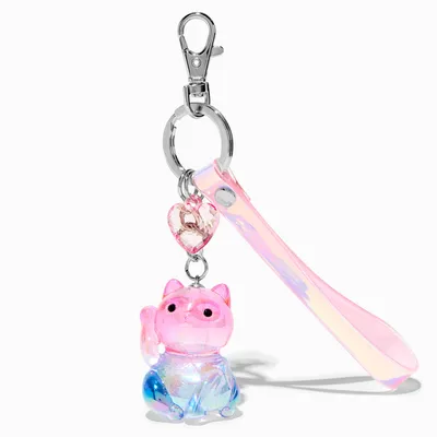 Holographic Cat Keychain