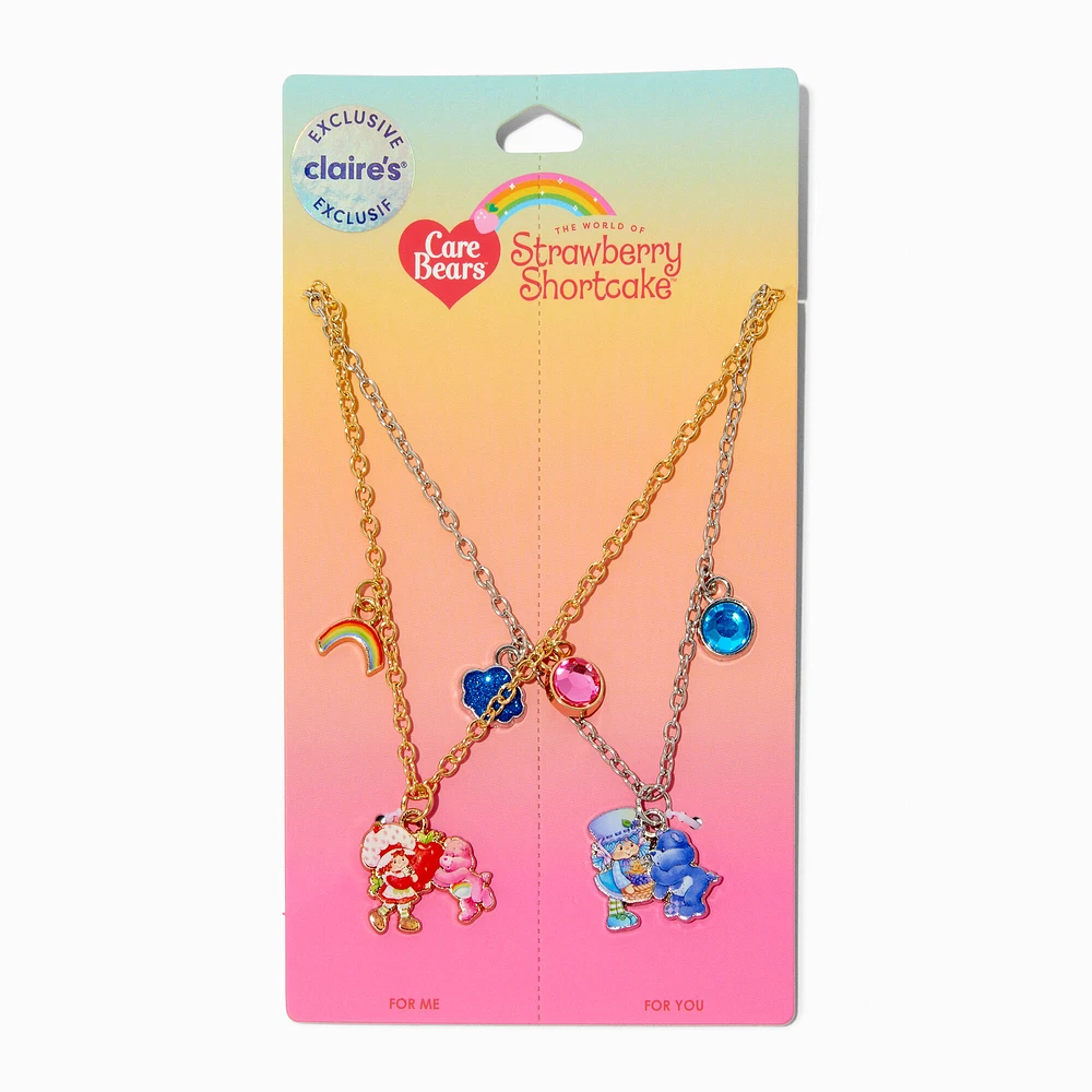 Care Bears™ x Strawberry Shortcake™ Claire's Exclusive Best Friends Pendant Necklace Set - 2 Pack