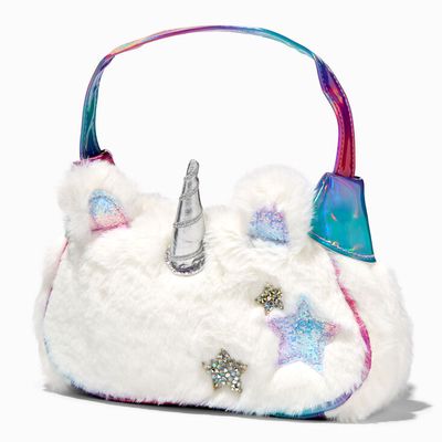Claire's Club Glitter Star Unicorn Handbag