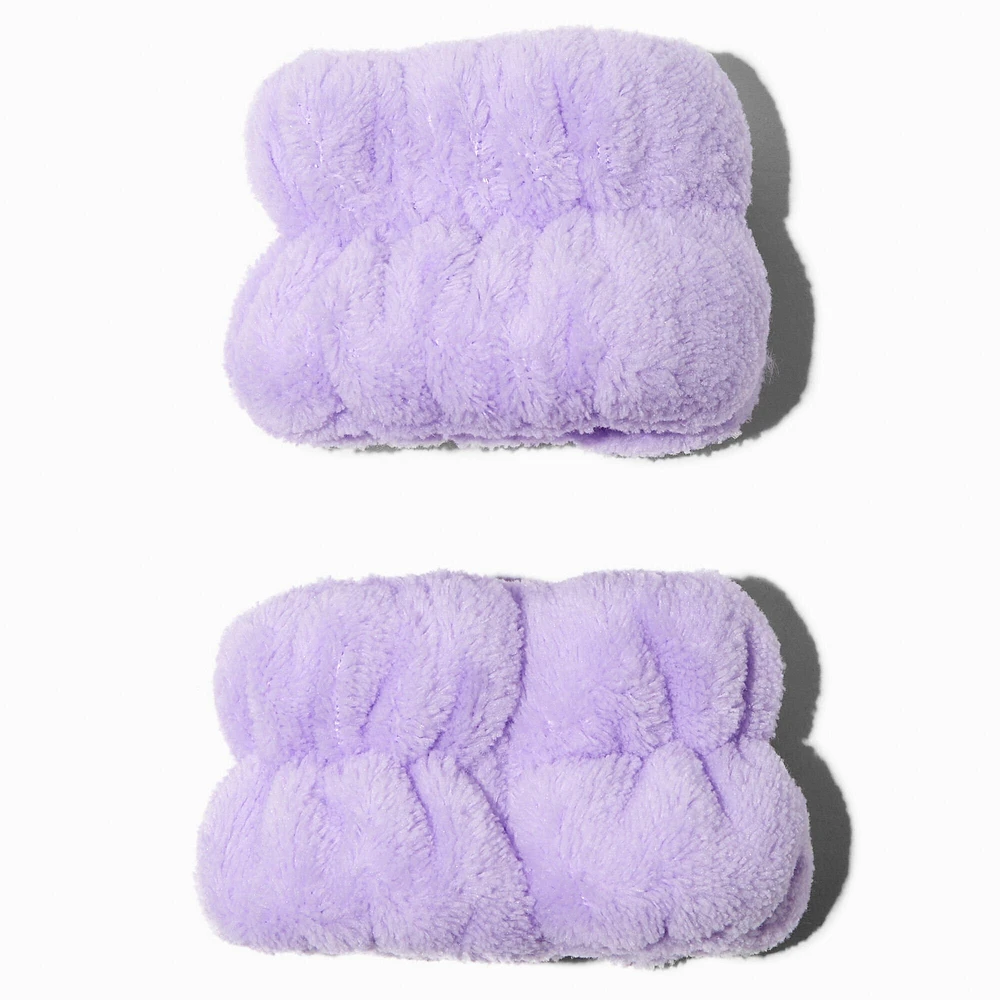 Purple Face Washing Wrist Bands - 2 Pack