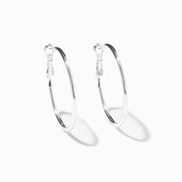 Silver 40MM Hoop Earrings
