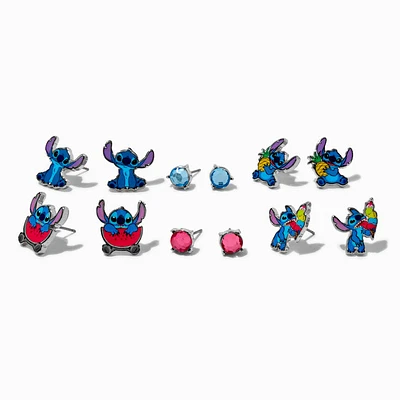 Disney Stitch Foodie Stud Earring Set - 6 Pack