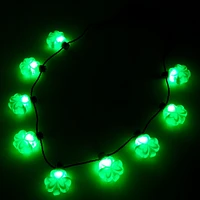 St. Patrick's Day Shamrock Light-Up Necklace