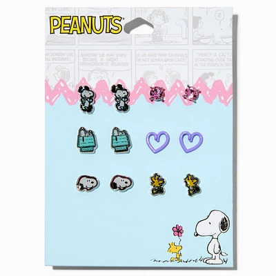 Peanuts™ Snoopy & Woodstock Stud Earrings - 6 Pack