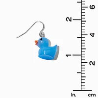 Blue Ducky 1" Drop Earrings