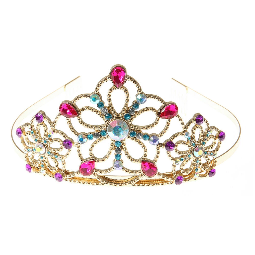 Claire's Club Gold-tone Crystal Tiara
