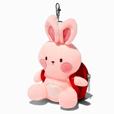 Bunny Strawberry Mini Backpack Keychain