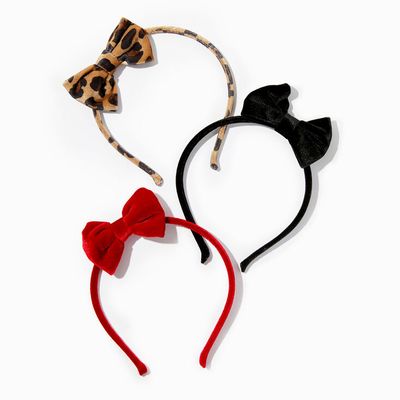 Claire's Club Bow Headband Set - 3 Pack