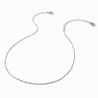 Silver Delicate Twisted Necklace