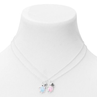 Best Friends Pink & Blue Turtle Pendant Necklaces - 2 Pack