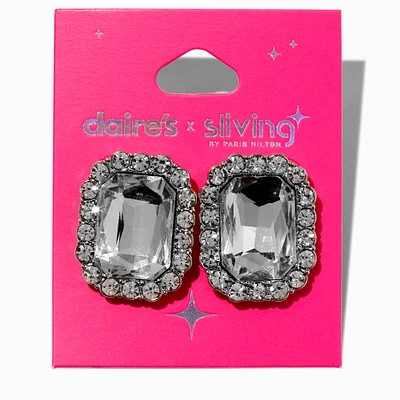 Claire's x Sliving by Paris Hilton Statement Crystal Stud Earrings