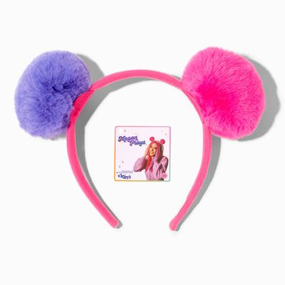 MeganPlays™ Claire's Exclusive Pink & Purple Pom Pom Headband