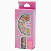Multi Fruit Stiletto Vegan Faux Nail Set - 24 Pack