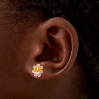 Glow in the Dark Flower Cat Stud Earrings