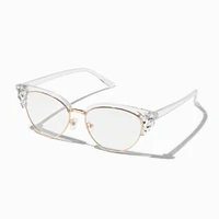 Gemstone Cat Eye Clear Lens Frames