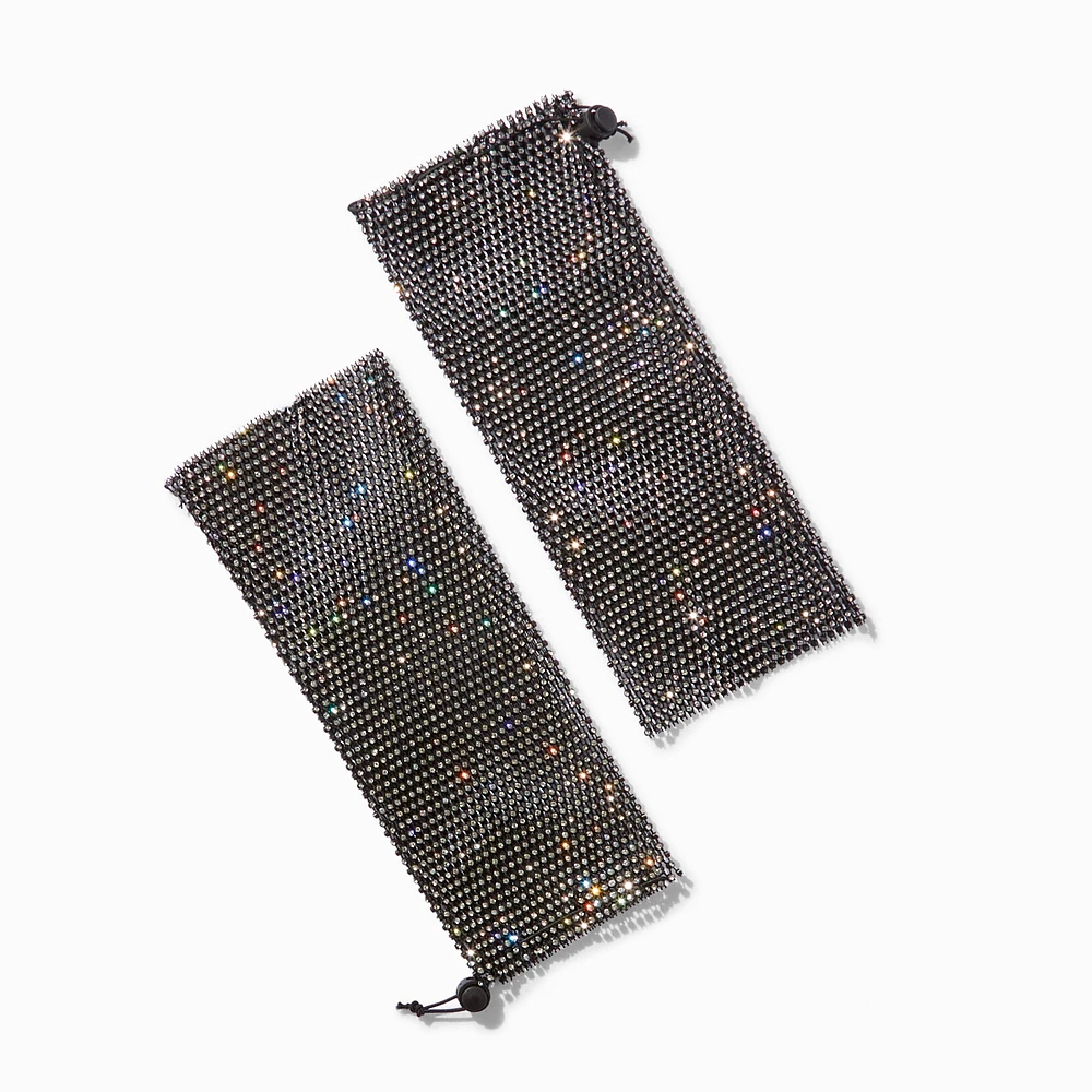 Rhinestone Covered Short Arm Warmers