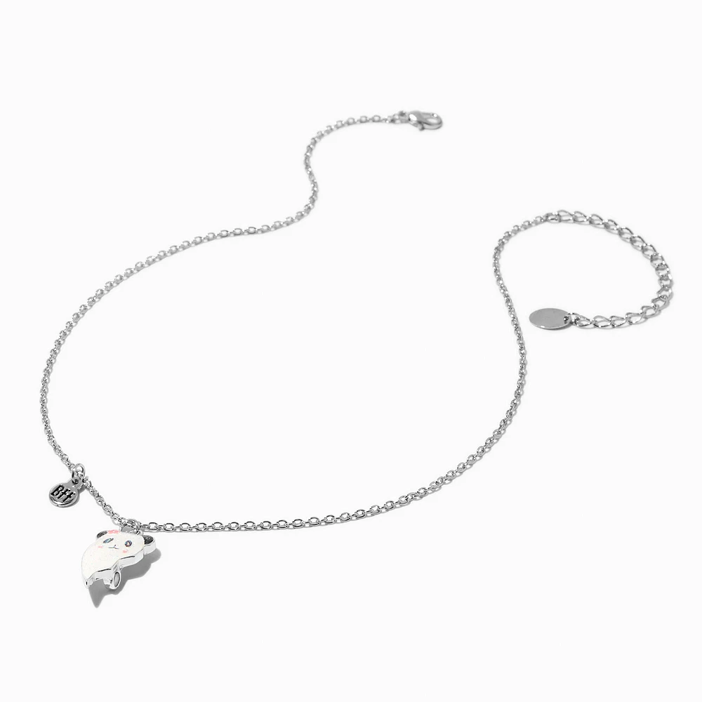 Best Friends Panda Split Heart Pendant Necklaces - 2 Pack