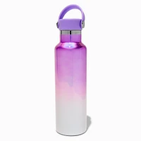 Purple Ombre Stainless Steel Water Bottle with Electro Stickers