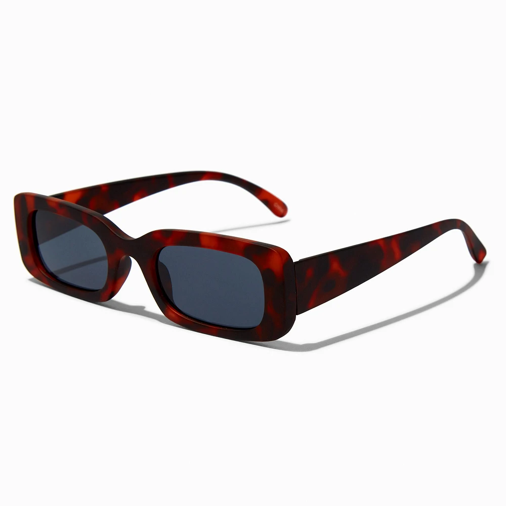 Tortoiseshell Rectangular Sunglasses