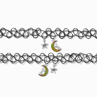 Best Friends Mood Moon Tattoo Choker Necklaces - 2 Pack