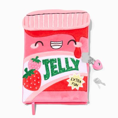 Strawberry Jelly Plush Lock Diary