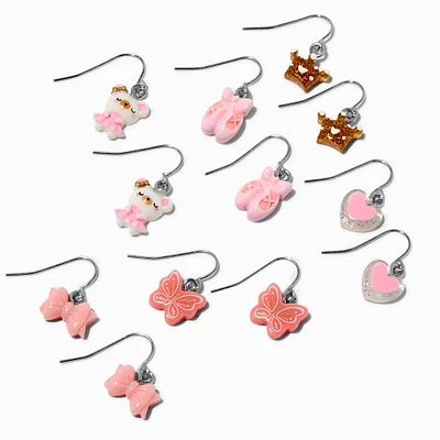 Ballet, Butterflies, & Bows Drop Earrings - 6 Pack