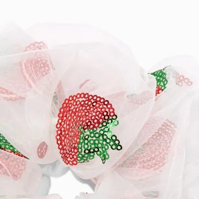 Strawberry Shaker Hair Scrunchie