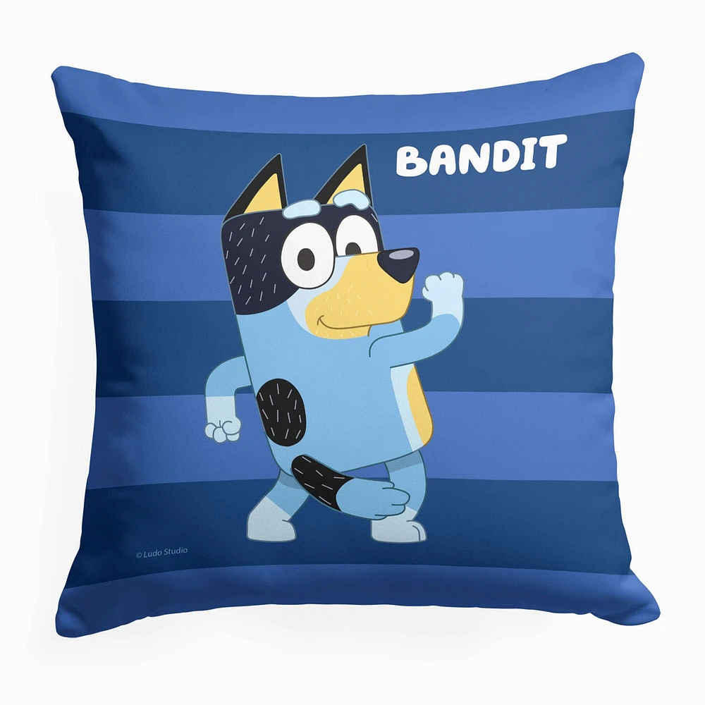 Bluey Striped Bandit Printed Throw Pillow (ds)