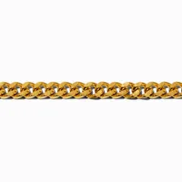 Gold-tone Stainless Steel 6MM Curb Chain Bracelet