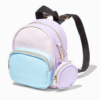 Pastel Colorblock Small Backpack