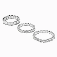 Claire's x Sliving by Paris Hilton Chunky Crystal Stretch Bracelets - 3 Pack