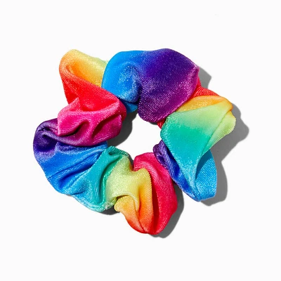 Rainbow Tie Dye Velvet Hair Scrunchie