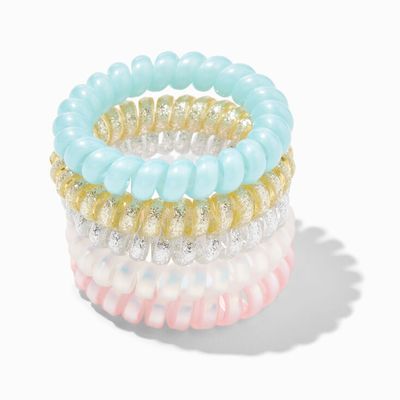 Claire's Club Fairy Glitter Coil Bracelets - 5 Pack